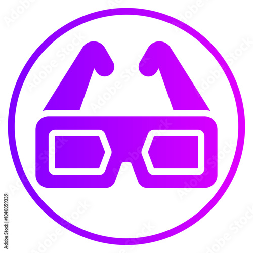 glasses gradient icon