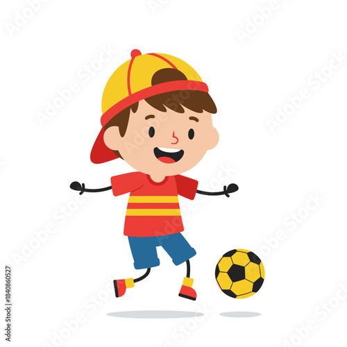 boy with soccer ball