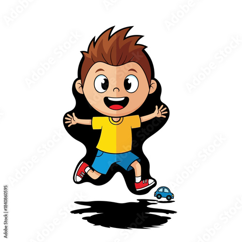 boy running on a skateboard