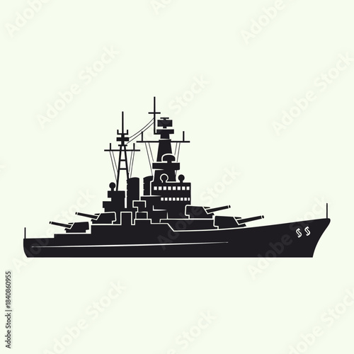 silhouette of a ship