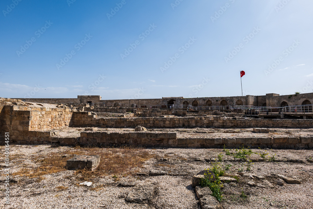 Fototapeta premium Gaziantep castle, Gaziantep Kalesi in the old town of Gaziantep, Turkey, it is a historical landmark popular for tourists.