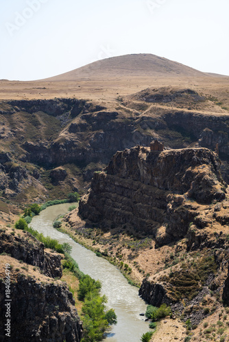 Ani Ancient Ruin near Kars, eastern Turkey, ruined medieval Armenian city Ani