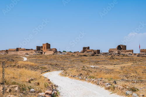 Ani Ancient Ruin near Kars, eastern Turkey, ruined medieval Armenian city Ani
