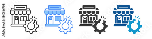 Disruption Icon Set Multiple Style Collection