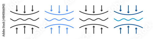 Elasticity Icon Set Multiple Style Collection