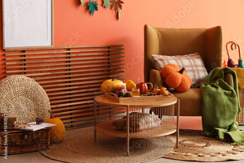 Interior of cozy living roo...