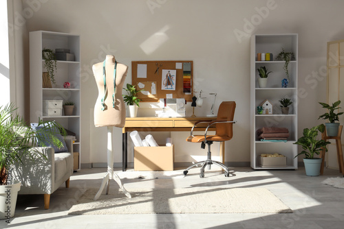 Interior of atelier with ma...