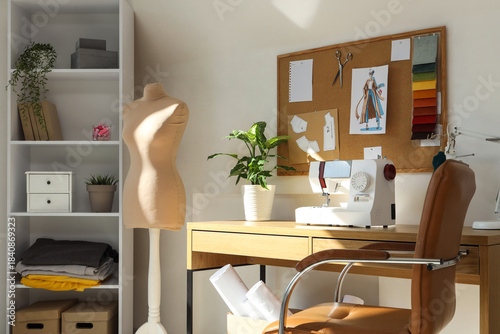 Interior of atelier with ma...