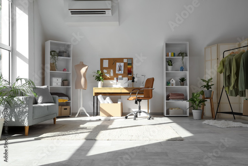 Interior of atelier with ma...