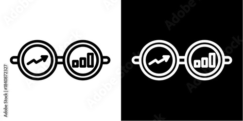 Vision Icon Set White Style Collection