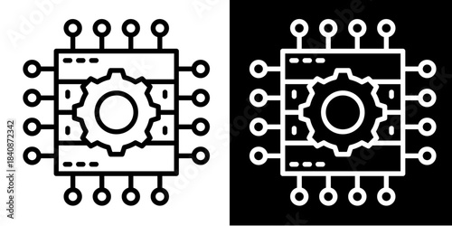 Data Warehouse Icon Set White Style Collection