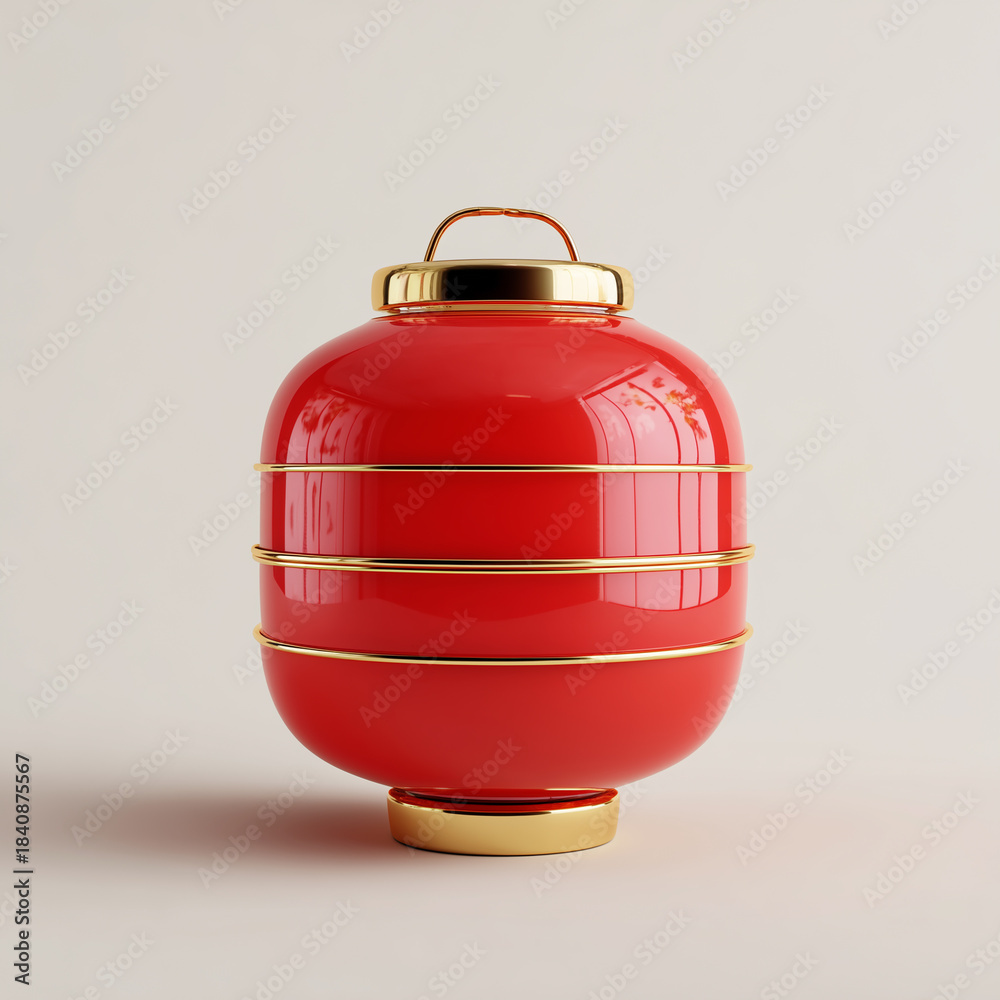 Obraz premium red christmas ball