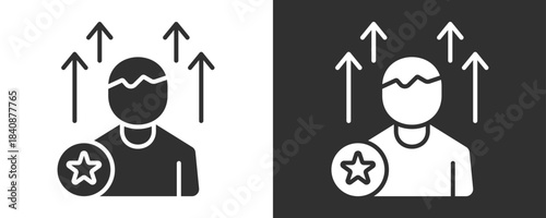 Motivation Icon Set Vector Collection Isolated In Black And White