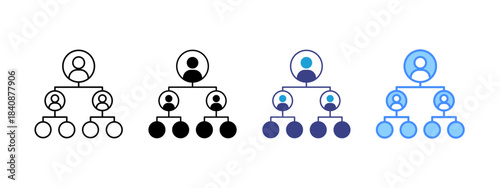 Structure icon set multiple style collection