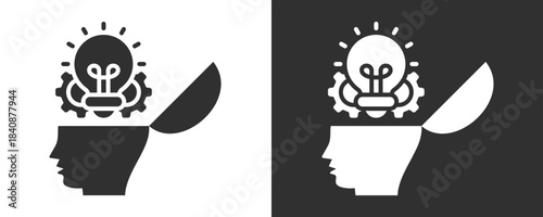 Innovation Icon Set Vector Collection Isolated In Black And White