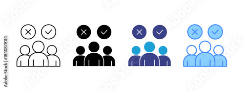 Ethical icon set multiple style collection