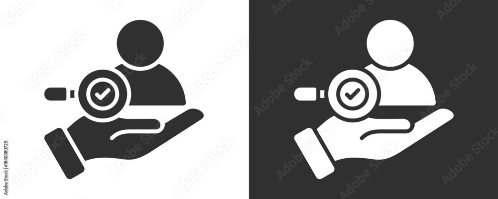 Fototapeta premium Accountability Icon Set Vector Collection Isolated In Black And White