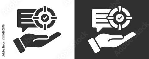 Purpose Icon Set Vector Collection Isolated In Black And White