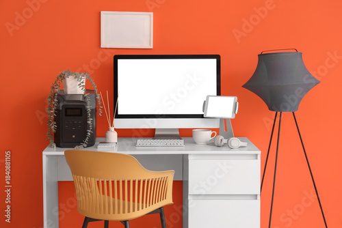 Inventor's workplace with b...