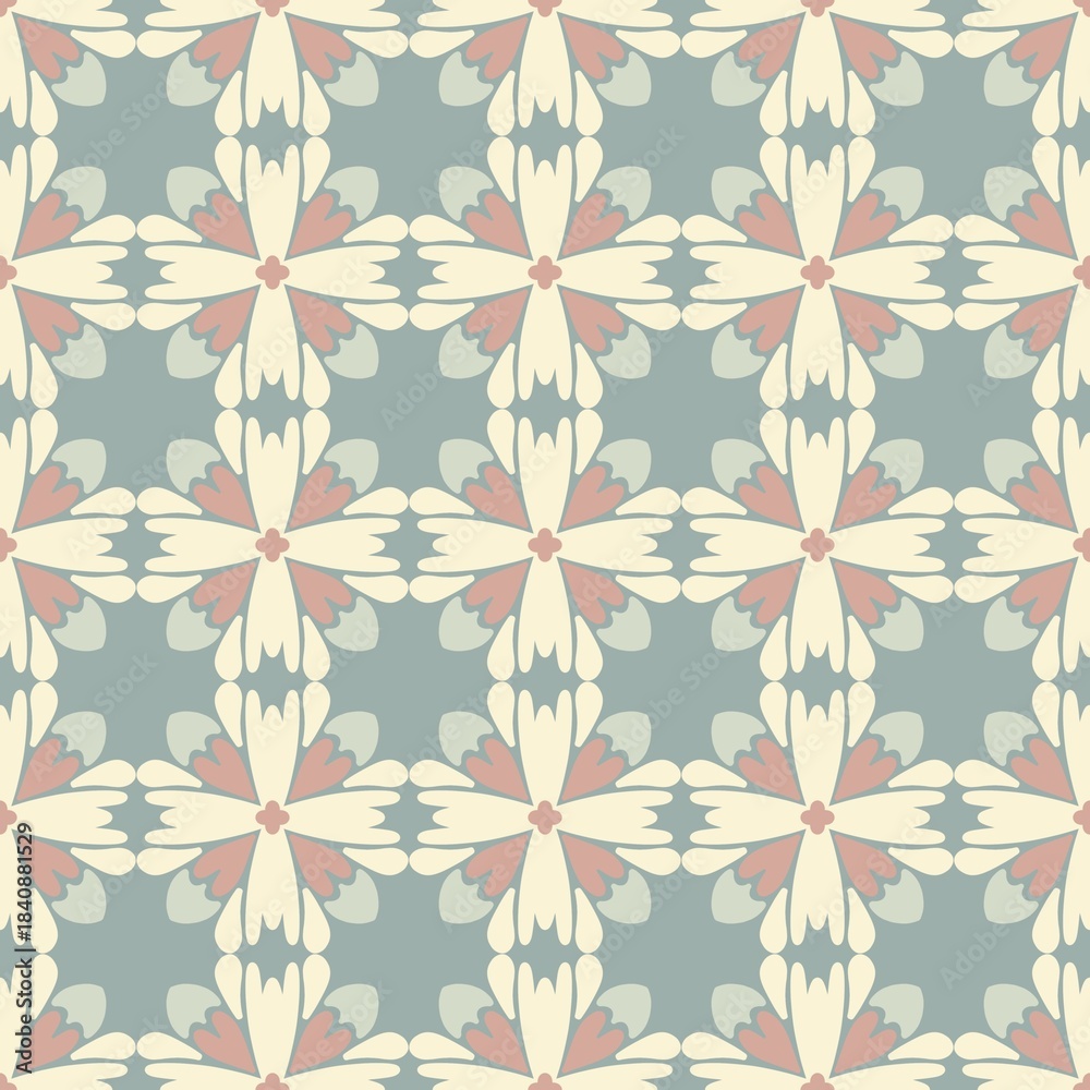 Fototapeta premium seamless floral pattern, pastel, background, wallpaper
