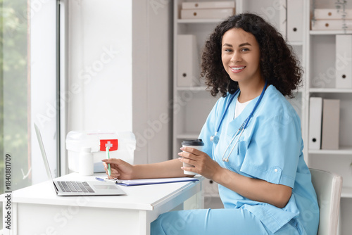 Female African-American med...