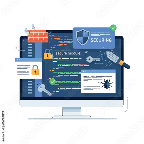 Secure Computer System with Protection Measures