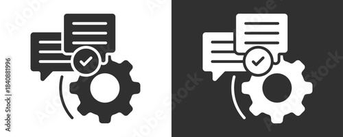 Crm Icon Set Vector Collection Isolated In Black And White