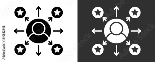 Expertise Icon Set Vector Collection Isolated In Black And White