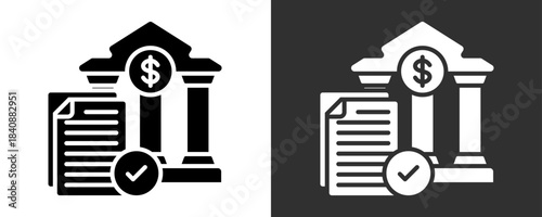 Assessment Icon Set Vector Collection Isolated In Black And White