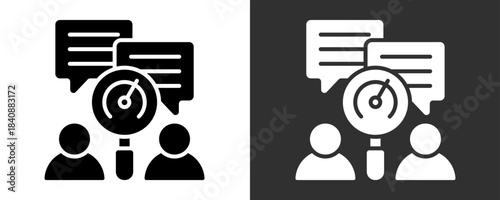 Feedback Icon Set Vector Collection Isolated In Black And White