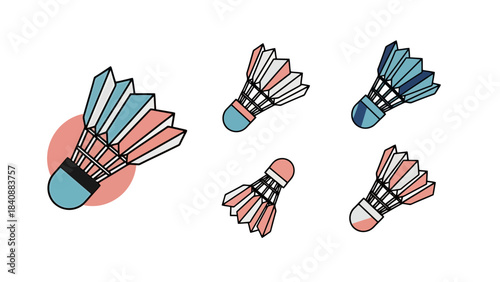 Sport Shuttlecock Graphics Vector Art and Illustrations for Games and Recreation