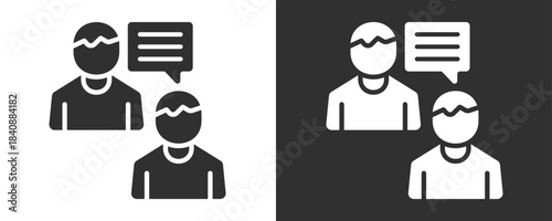 Mentoring Icon Set Vector Collection Isolated In Black And White