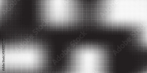 Dotted halftone gradient texture. Vanishing polka dot background. Repeating dots gradation pattern background. Black fading comic pop art overlay backdrop. Raster effect wallpaper. Vector halftone