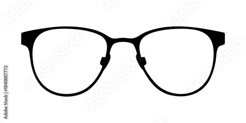 Classic Black Frame Glasses Icon