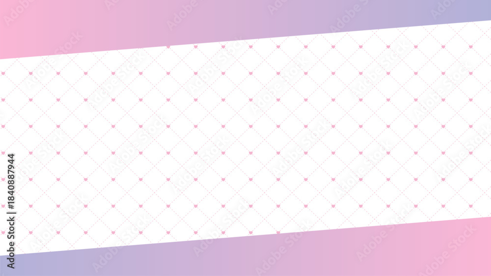 Fototapeta premium パステルハート背景素材【16:9素材シリーズ】