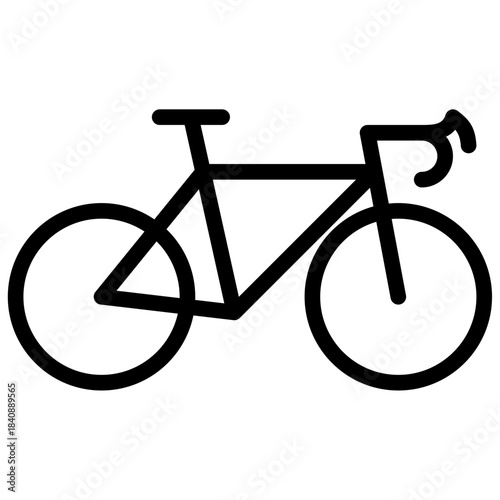 road bicycle icon vector illustration