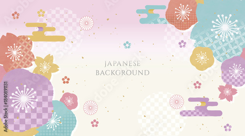 和風の正月背景