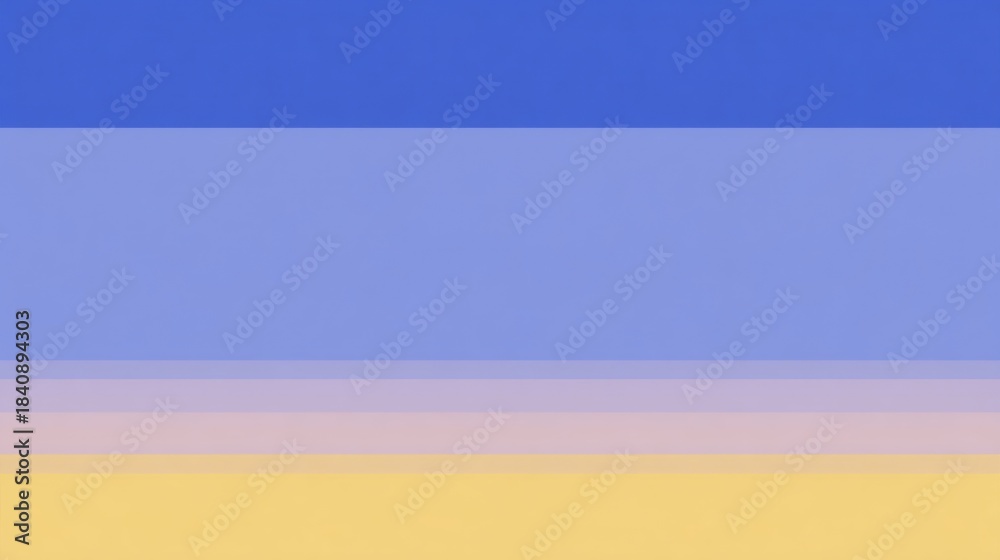 Obraz premium A serene gradient of blue and yellow hues, blending softly to create a calming and atmospheric visual effect.