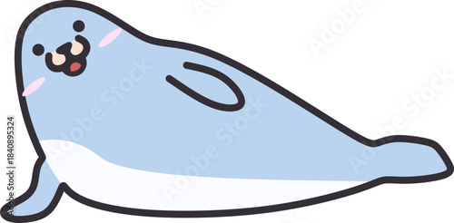 Cute Cartoon Seal Illustration Element