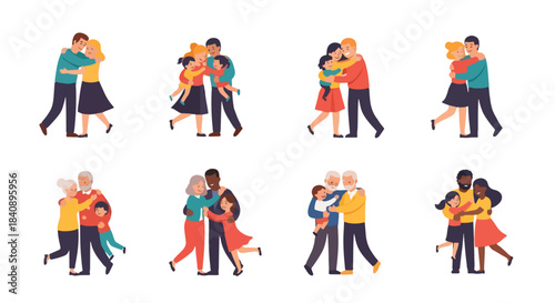 Rugby player running with ball, multiple poses