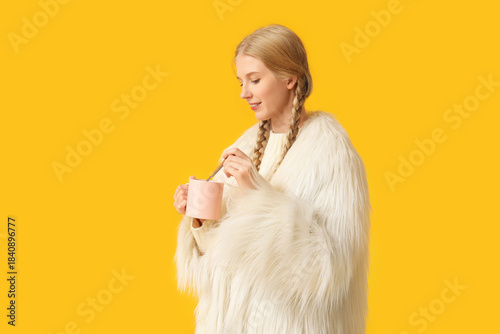 Beautiful young woman with ...