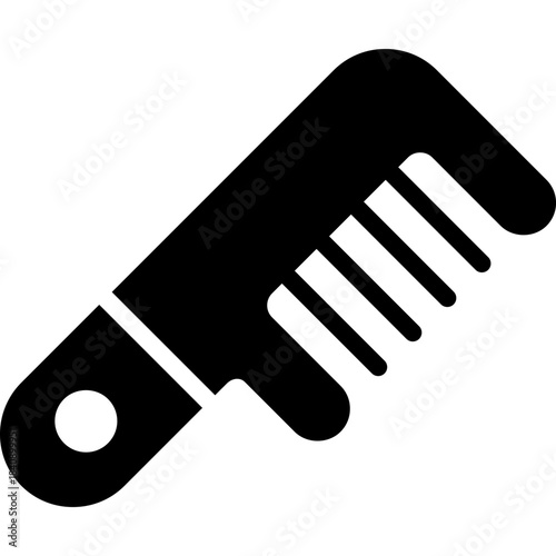 comb icon illustration design with solid