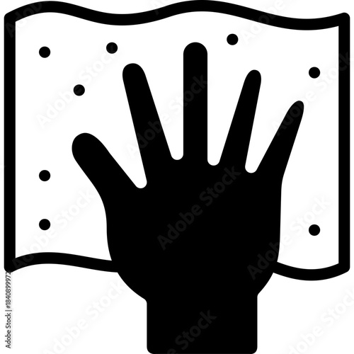 dust icon illustration design with solid