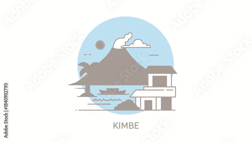 Kimbe Bay's Volcanic Beauty A Tranquil Island View of Papua New Guinea's Coastal Wonder