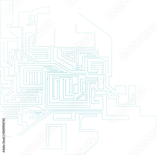 電子・カイロのエフェクト・サイバーパンク風デザイン装飾