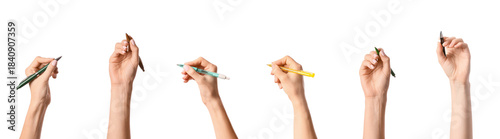 Set of hands with different...