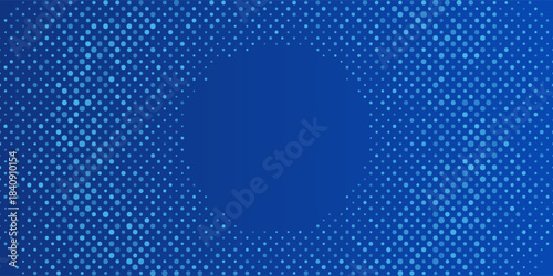 Blue pixel background. Abstract digital pattern with square elements grid. Futuristic dotted mesh with gradient effect. Geometric minimal digital design. Modern vector illustration.