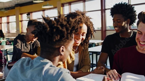 Group of Friends Studying Together