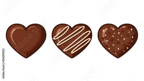 Heart Shaped Chocolates Delicious Sweet Treats for Valentine's Day