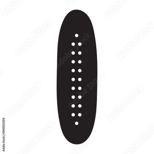 Cucumber Vegetable Silhouette Icon – Minimal Vector Garden Symbol for Salad and Spa Design